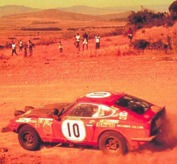 Nissan 240Z auf der Safari-Rallye 1971